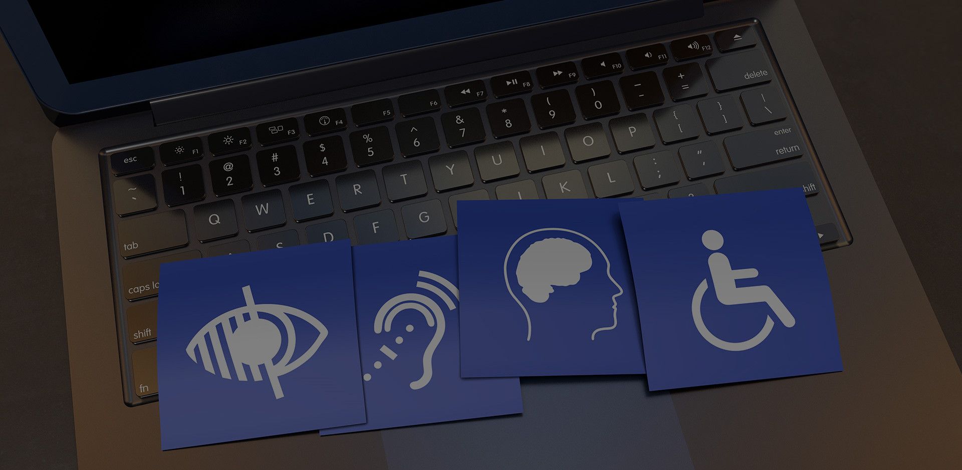 Web accessibility keyboard concept