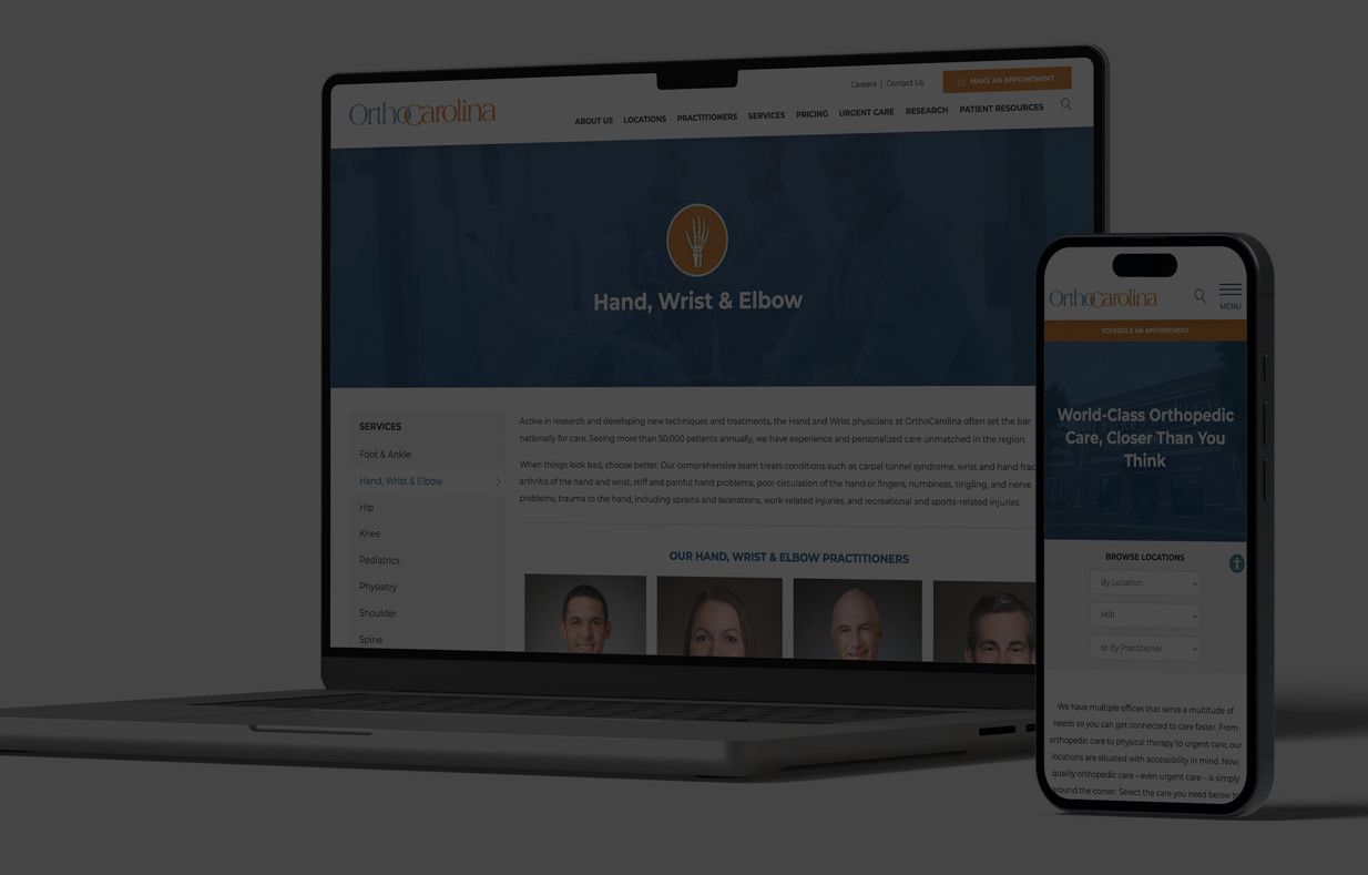 OrthoCarolina Case Study UX Design