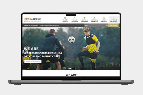 Andrews Sports Medicine New Site Launch