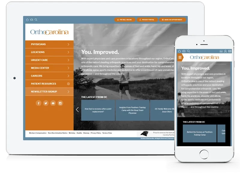 OrthoCarolina Healthcare Marketing Case Study