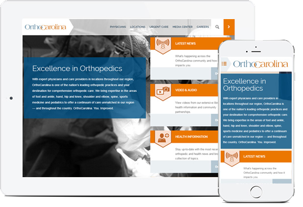orthocarolina website design