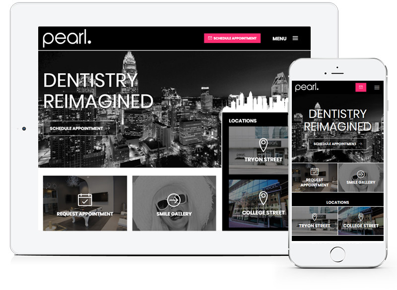 Pearl Dentist Healthcare Website by E-dreamz