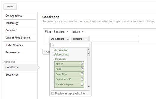 Conditions